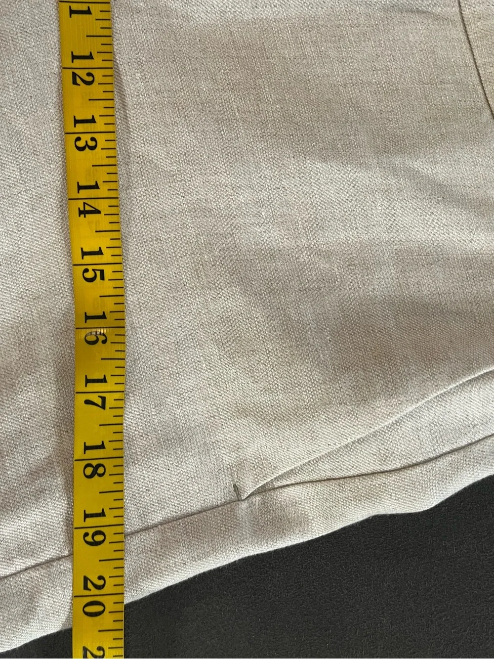 J Crew Sydney Wide Leg Crop Lined  Women's Cream Linen Blend Pants 6